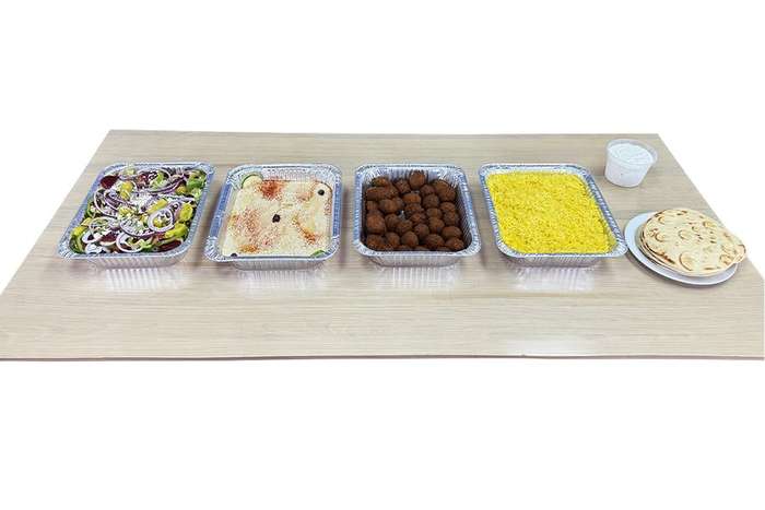 Falafel catering tray for Gilbert events
